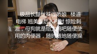 ✿极品长腿丝袜淫娇娘✿楼道电梯 翘美臀后入内射 惊险刺激，母狗就是给大鸡吧随便使用的肉便器，随时随地随便操