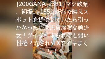 [200GANA-2391] マジ軟派、初撮。 1558 新宿で映えスポットを提供していたら引っかかったのは天真爛漫な美少女！グイグイ来られると弱い性格？流されSEXでイキまくり！